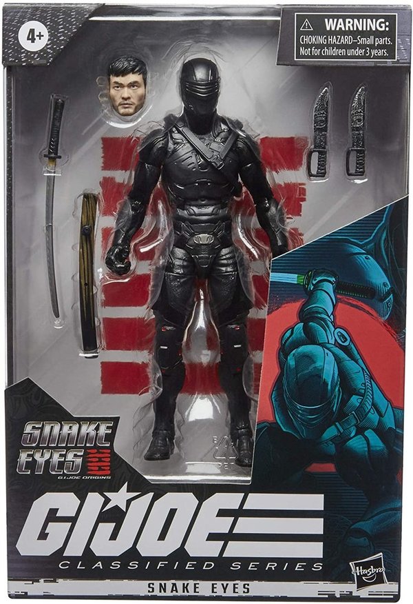 G.I. JOE Classified Series Snake Eyes Origins Snake Eyes Figur 16, Premium 15 cm