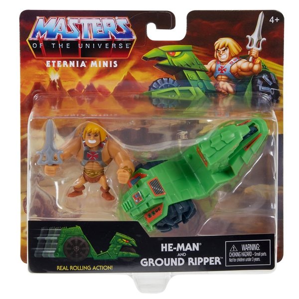 Masters of the Universe Eternia Minis He-Man & Ground Ripper Fahrzeug Set