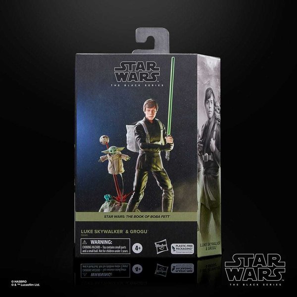 Star Wars: The Book of Boba Fett Black Series Actionfiguren 2er-Pack Luke Skywalker & Grogu 15 cm